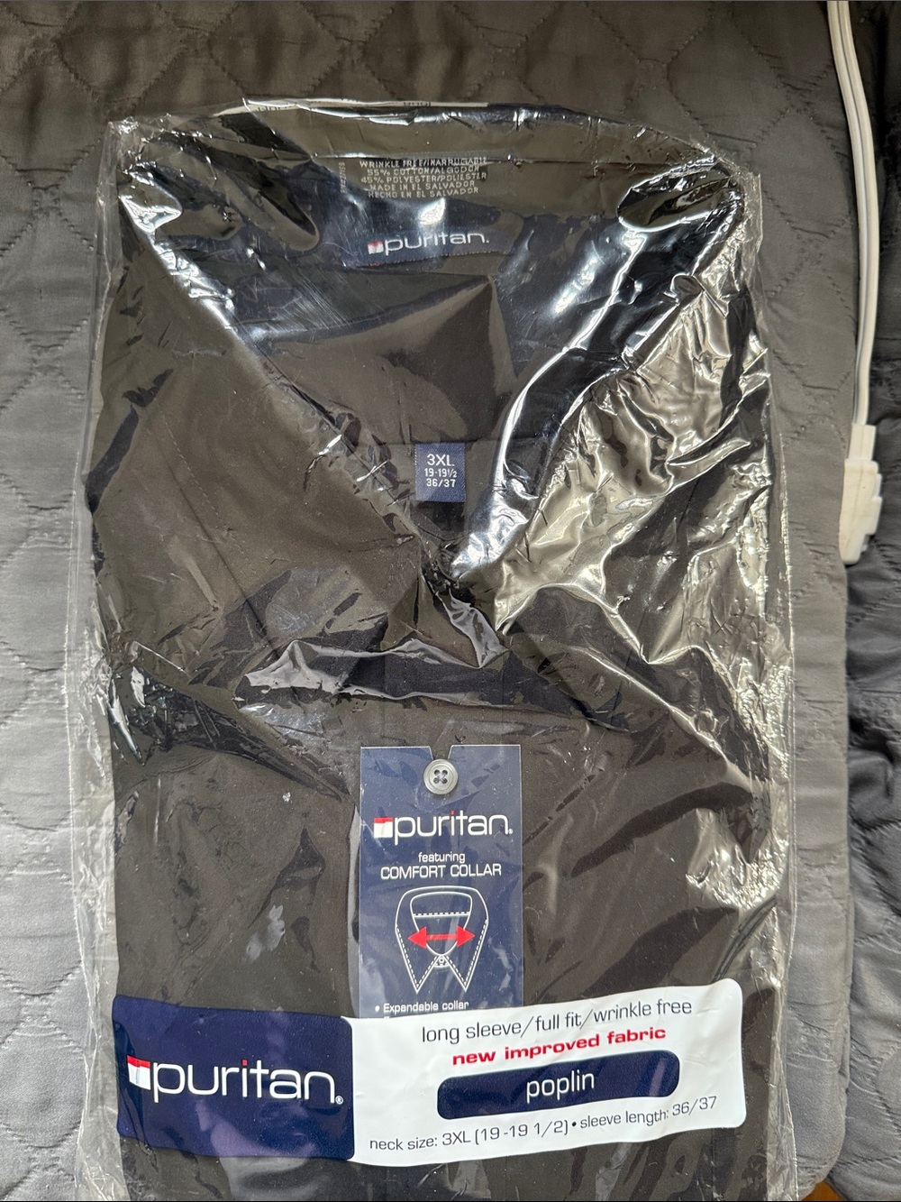 Puritan Black Poplin Shirt Jacket